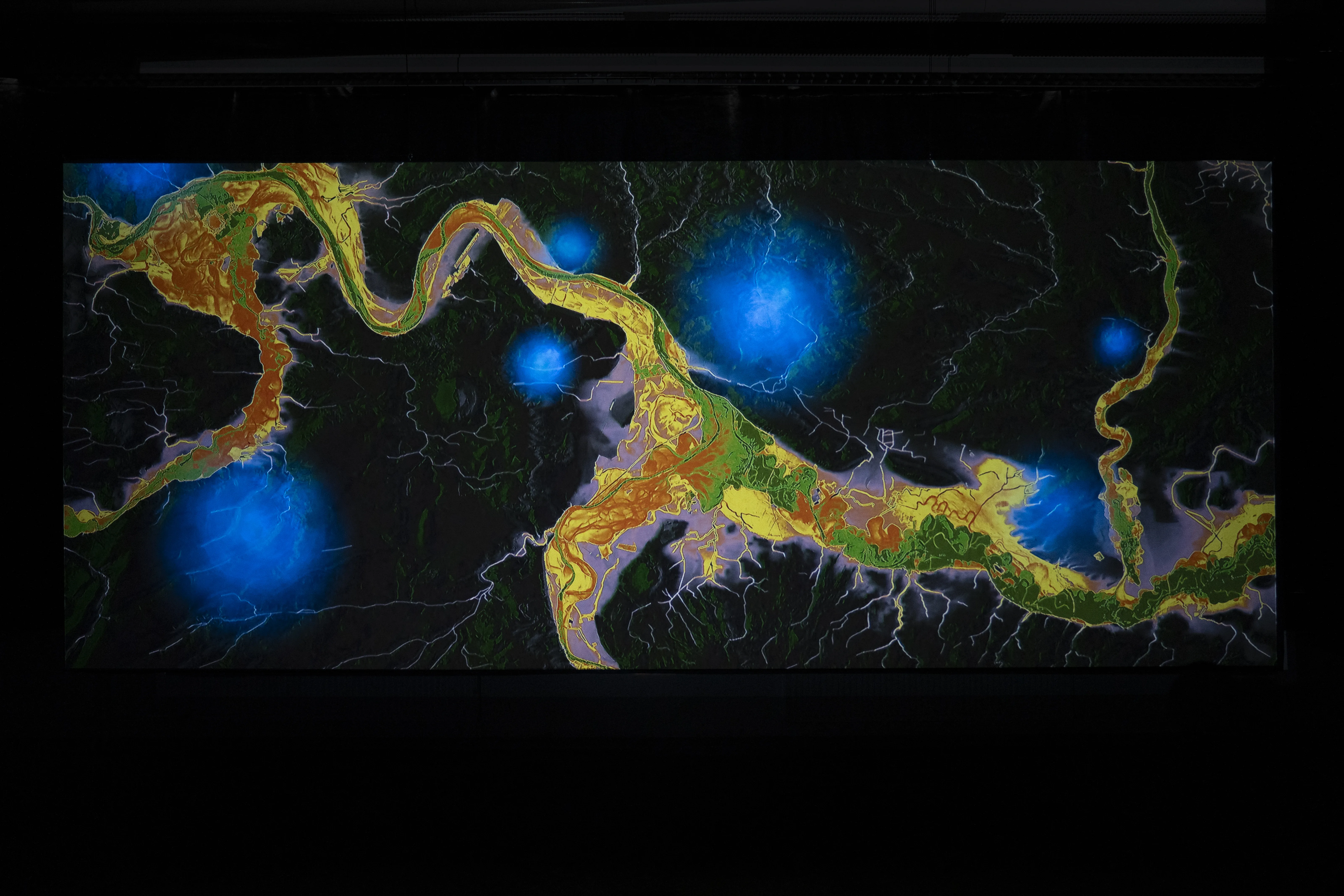 Shengqi: Confluence of the Labe and Vltava — installation view